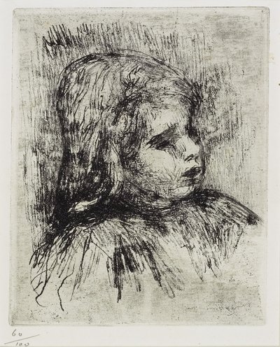 Porträt von Claude Renoir, 1908 von Pierre Auguste Renoir